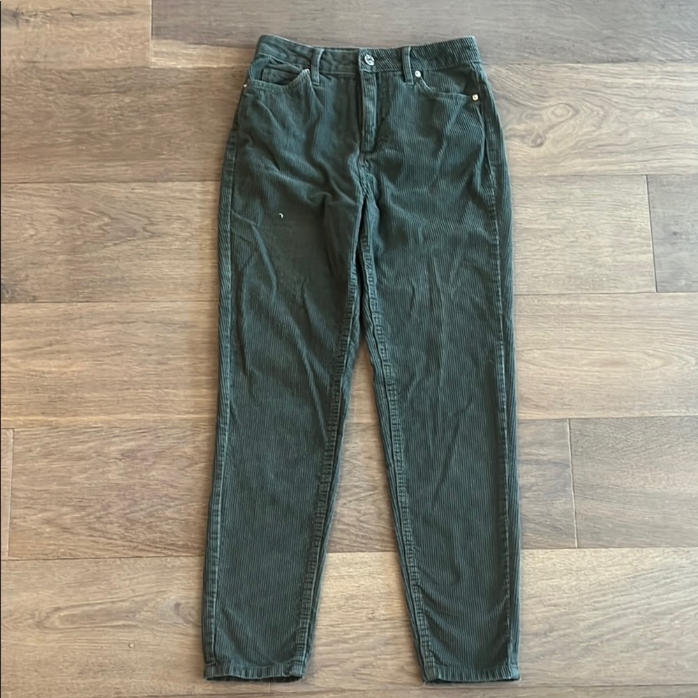 Urban Outfitters BDG Olive Corduroy High-Rise Pants